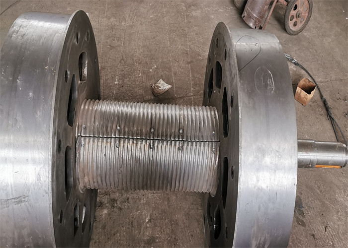 Smooth Winch Drum Wrapped Steel Lebus Sleeve Secure With Bolted Or Welded Connection
