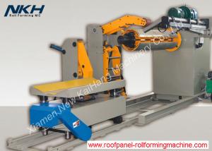 China Steel Cut To Length Machine Heavy Capacity hydraulic decoiler With Coil Car / Cart factory
