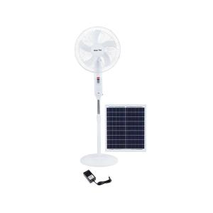 China F198 Solar Outdoor Fan 20W Polysilicon Panel 9V 18650 Lithium Battery 18000mAh factory