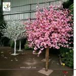 UVG white and pink small fake peach blossom centerpieces table trees for wedding