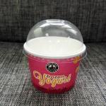Printed Gelato Paper Ice Cream Cups Eco Friendly Printing Double - Side