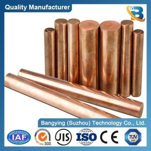 China Round Copper Bar C11000 C101 Diameter 2-90mm with Welding Service and 35-45 Hardness factory