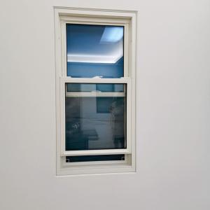 China Double Tempered Glass Vinyl PVC Profile UPVC Double Hung Window For Safety Performance factory