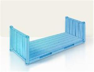 China Dry 20 / 40 Flat Rack Container Dimensions Payload 28000kg For Logistics factory