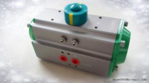 China 90 degree rack and pinion pneumatic rotary actuator Pneumo actuators green endcaps factory