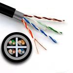 Double Sheath Cat6 Lan Cable UTP Network Pure Copper For Outdoor