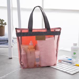 China Large Capacity Zipper Close Ladies Mesh Travel Wash Bag factory