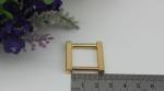Fancy gold can detachable 19 mm metal rectangle square buckles for handbag