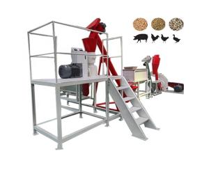 China 110kw 6-8 T/H Animal Feed Production Machine Carbon Steel Chicken Feed Machine factory