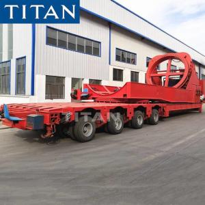China 4 Line 8 Axle Windmill Rotor Blade Transport Trailer for Sale factory