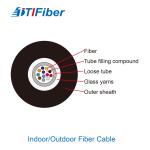 Indoor Outdoor 2 - 24 Core Nonmetallic SM Fiber Optic Cable Anti Rodent