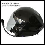 Black Paramotor helmet GD-G with full headset PPG helmet Noise cancel powered