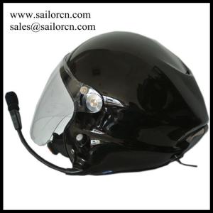 China Black Paramotor helmet GD-G with full headset PPG helmet Noise cancel powered paragliding helmet factory