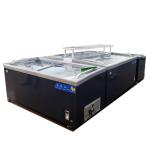 Curved Glass Island Seafood Meat Display Freezer
