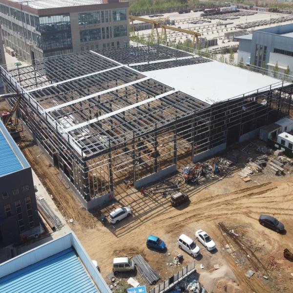 China ASTM A36 Galvanized Steel Structure Warehouse with 50-Year Lifespan factory