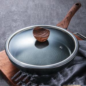 China Hot Sale Cookware Marble Coating Fry Pan Die-cast Aluminum 28cm Non Stick Frying Pan Ollas Fry Pan factory