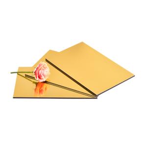 China PE PVDF Coated Reflective Metallic Panel 2440mm Fireproof Grade B1 factory