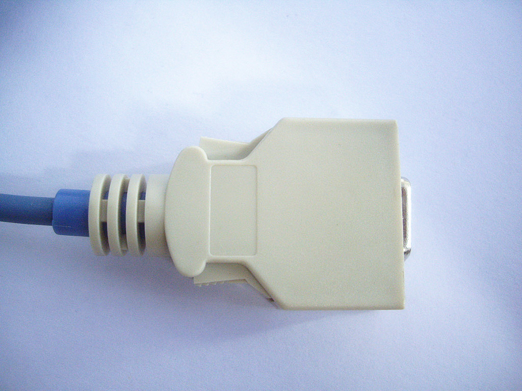 Soft Rubber Reusable Finger Clip Spo2 Sensor With DB9 9Pin / SK 14Pin Connector