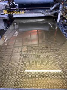 China Gold Mirror Etched SUS 304 Stainless Steel Sheet factory
