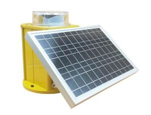 China VRLA Solar Aircraft Warning Lights UV Polycarbonate 20FPM Medium Intensity factory