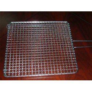 Square Crimped Wire Mesh 240mm Gin Barbecue Grill Wire Mesh