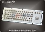 70 Keys Industrial Metal Computer Keyboard With Trackball / Stainless Steel
