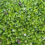 Plastic Restaurant Artificial Greenery Wall Panels 45mm