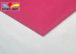 Rose Red Twill Oil Water Repellent Fabric Antistatic 240GSM