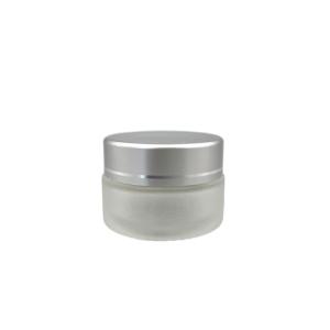 China Round 20g Custom Glass Cosmetic Jars Packaging Diameter 4.7cm Height 3.2cm factory