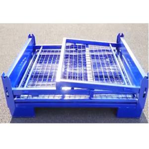 Metal Mesh Collapsible Pallet Cage Stillage Container 1000kg