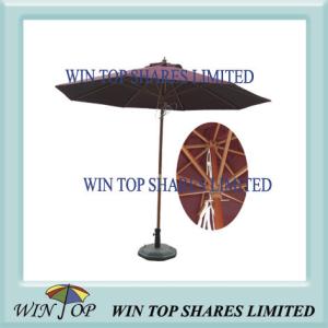 China 2.7m Wooden Pole Outdoor Patio Umbrella on sale