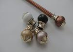Luxury Zinc Alloy 0.45mm 6.3 Metres Black Pipe Curtain Rod