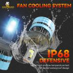 H4 160W Iron Car Led Headlight Bulb S22 White High Power Auto Parts