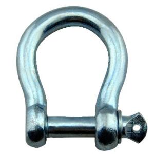 China Marine Hardware Fittings European Type Large Bow Shackles With Customized Color factory
