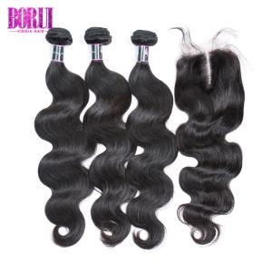 China Cuticle Aligned Body Human Hair Weave With Extentions Human Hair Lace Closure factory