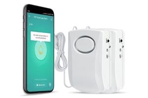 China ABS Smart Water Sensor Alarm Wireless 115G For Kitchen Bathroom factory