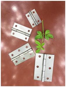 China Nickel Plated Metal Door Hinges Easy Installation Unpolished With Screw Holes factory