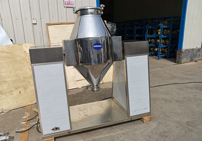 Industrial Grade Double Cone Blender For Powder Processes Stainless Steel 304 / 316L