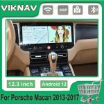 12.3inch Android Auto Setereo For 2013-2017 Porsche Macan Multimedia Player GPS