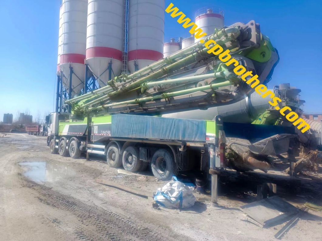 Highly Powerful 2014 Zoomlion 74m Super Long Boom Pump Concrete Pump Ready Mix on Benz Chassis Factory Directly Support