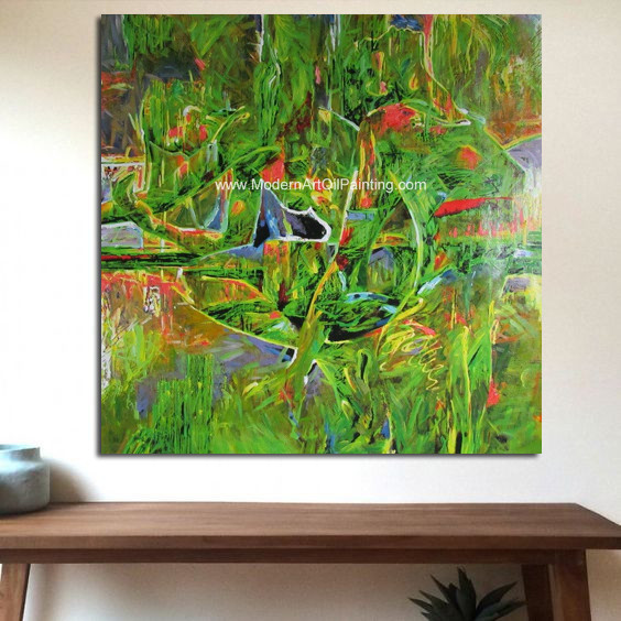 Landscape Abstract Modern Art Oil Painting 100% Hand - Painted Gift For A Festival