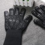 High Temperature Heat Resistant Oven Gloves With Fingers Customized Logo