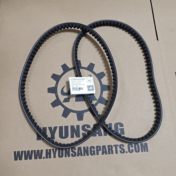 Hyunsang Spare Parts Fan Belt 4684347 For Excavator ZX70 ZX75 ZX80 ZX85