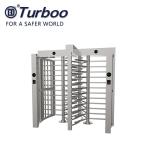 304 stainless steel dual lane full body turnstile gate with 120 degree revolving