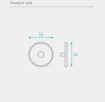 Black Plastic Screw Covers 12mm Diameter Long Lasting Stability For RTA