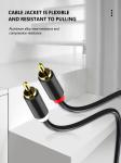 Gold Plated Audio And Video Cable Male To Male HiFi Systems Use
