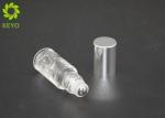 3ml Mini Round Metal Ball Glass Perfume Bottles , Glass Scent Bottles