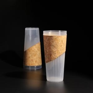 China 24oz Transparent Disposable Plastic PP Cup with Flat/Dome Lid for Juice/Boba Tea factory