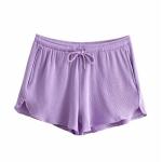 OEM maufactory Summer Home Casual Wide Leg Pants Female BM Thread Elastic Loose