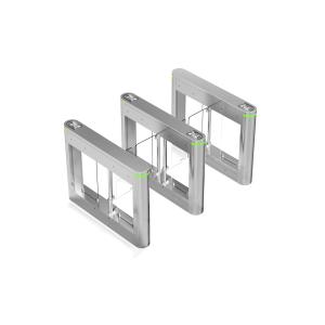 Slim Width IP54 Swing Barrier Turnstile Speed Gate Face Recognition